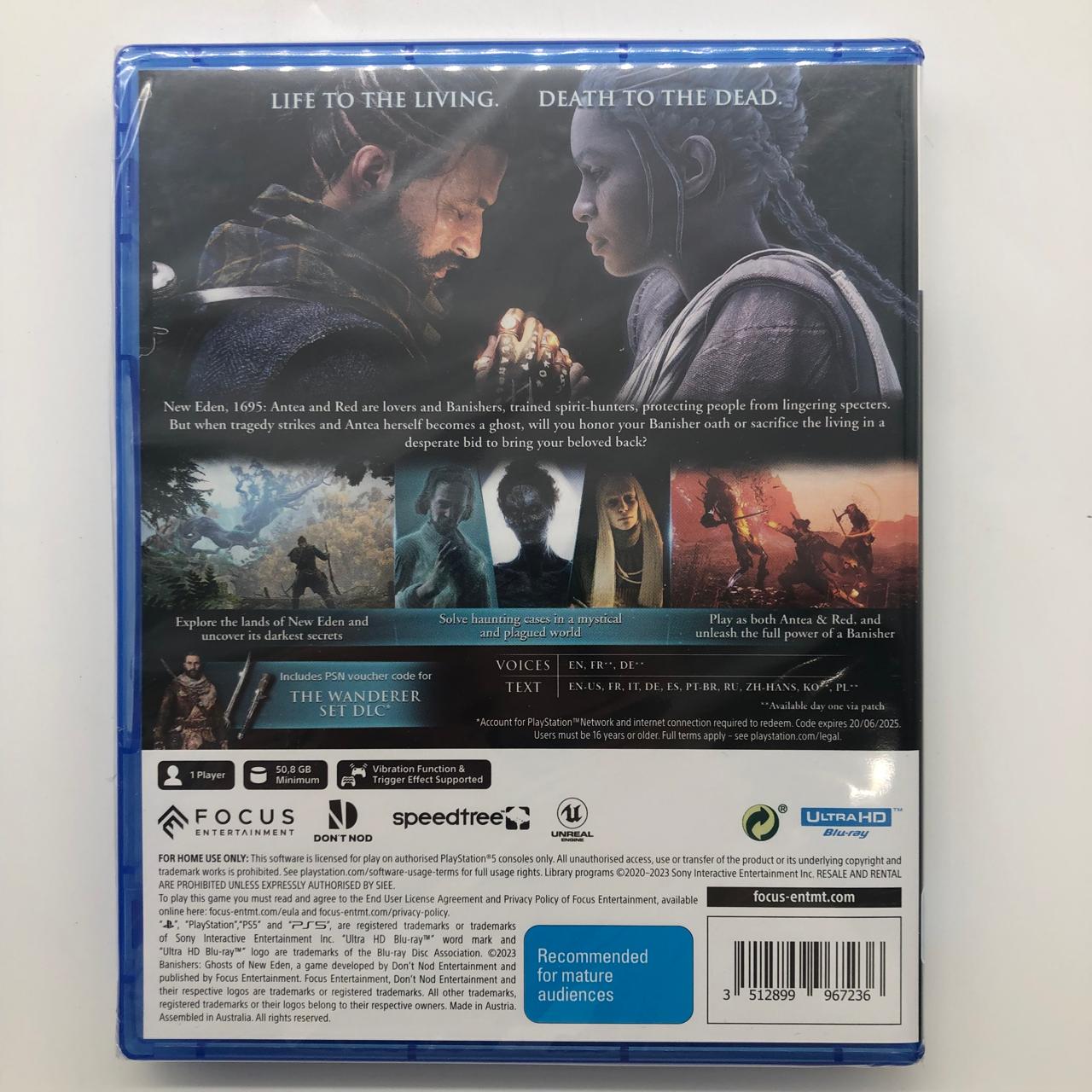 Banishers: Ghosts of New Eden - PS5 Playstation 5 Game (Brand New & Sealed) | Action-Adventure Horror Game for PlayStation 5 | Perfect for Horror Fans & Next-Gen Gaming Experience