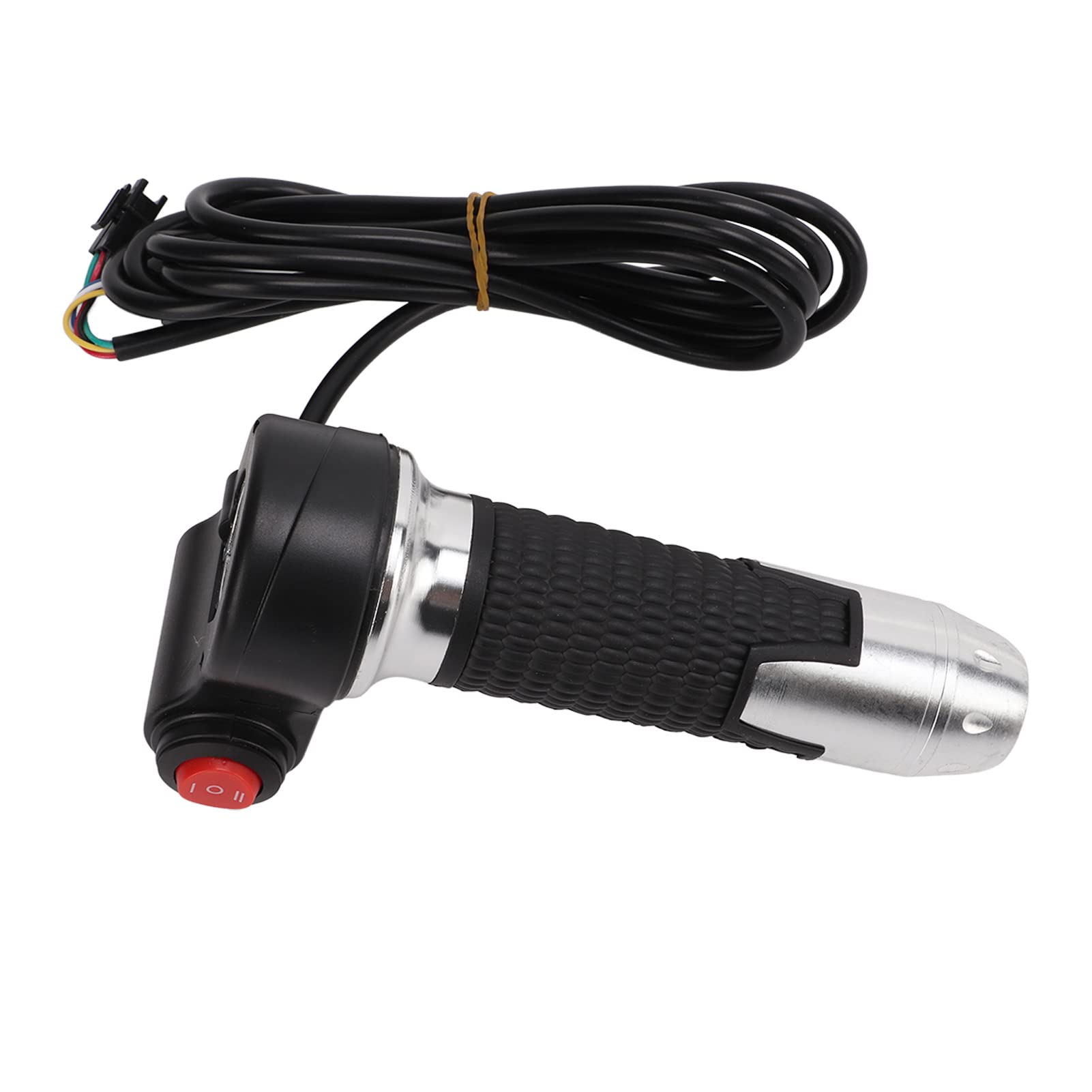 Universal 12V-99V Electric Throttle Grips - 1 Pair Motorcycle Handlebar Grips with 3-Speed Switch, Scooter Accelerator Handle (Ideal for E-Bikes, ATVs, and Electric Scooters)