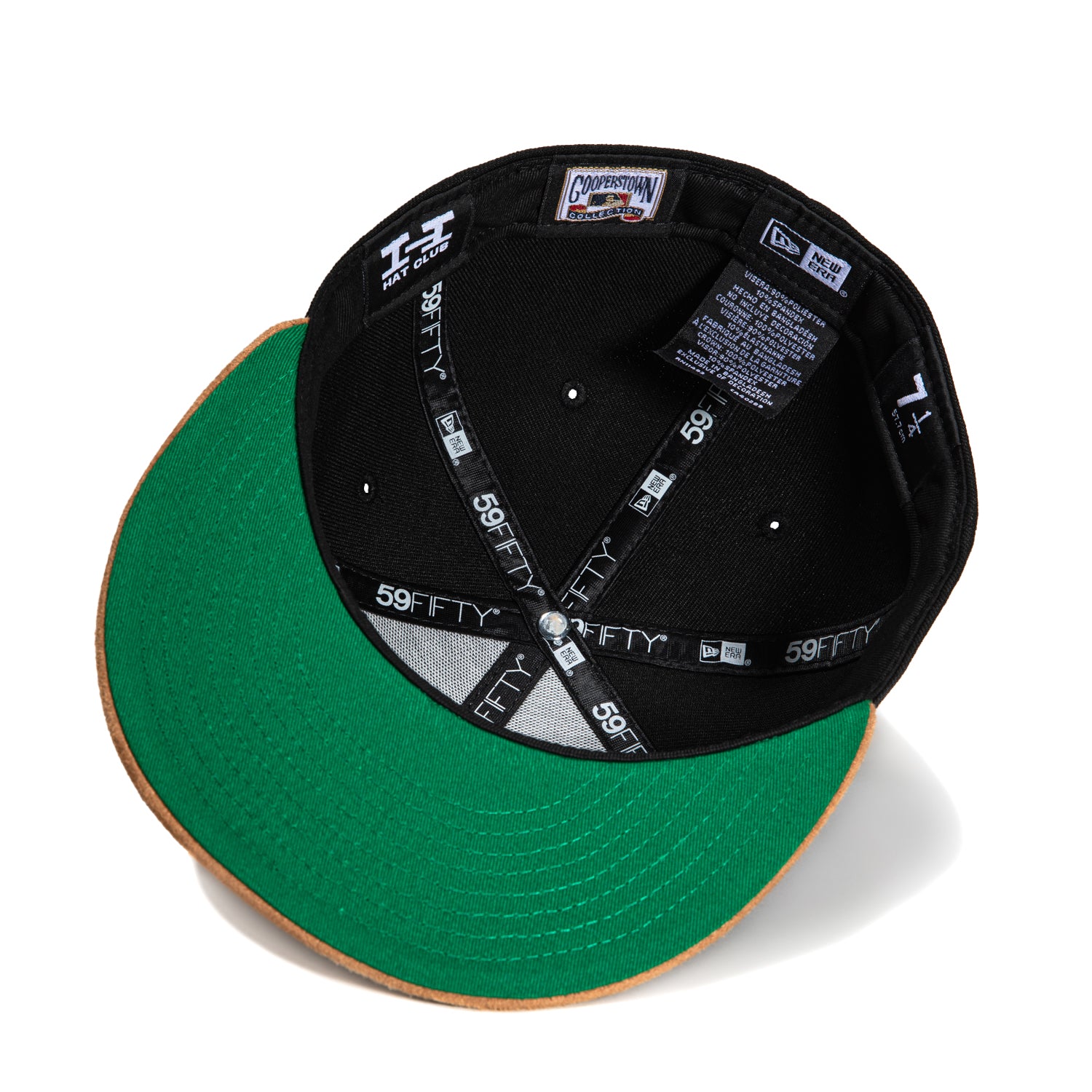 New Era 59Fifty Suede Visor New York Yankees 1996 World Series Patch Hat - Black & Tan - Official MLB Baseball Cap for Men & Women - Perfect for Games, Collecting & Streetwear Fashion