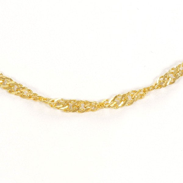 24K Yellow Gold Necklace for Women - Elegant 18 Inch Solid Gold Chain Jewelry Gift for Her - Perfect for Weddings, Anniversaries & Special Occasions