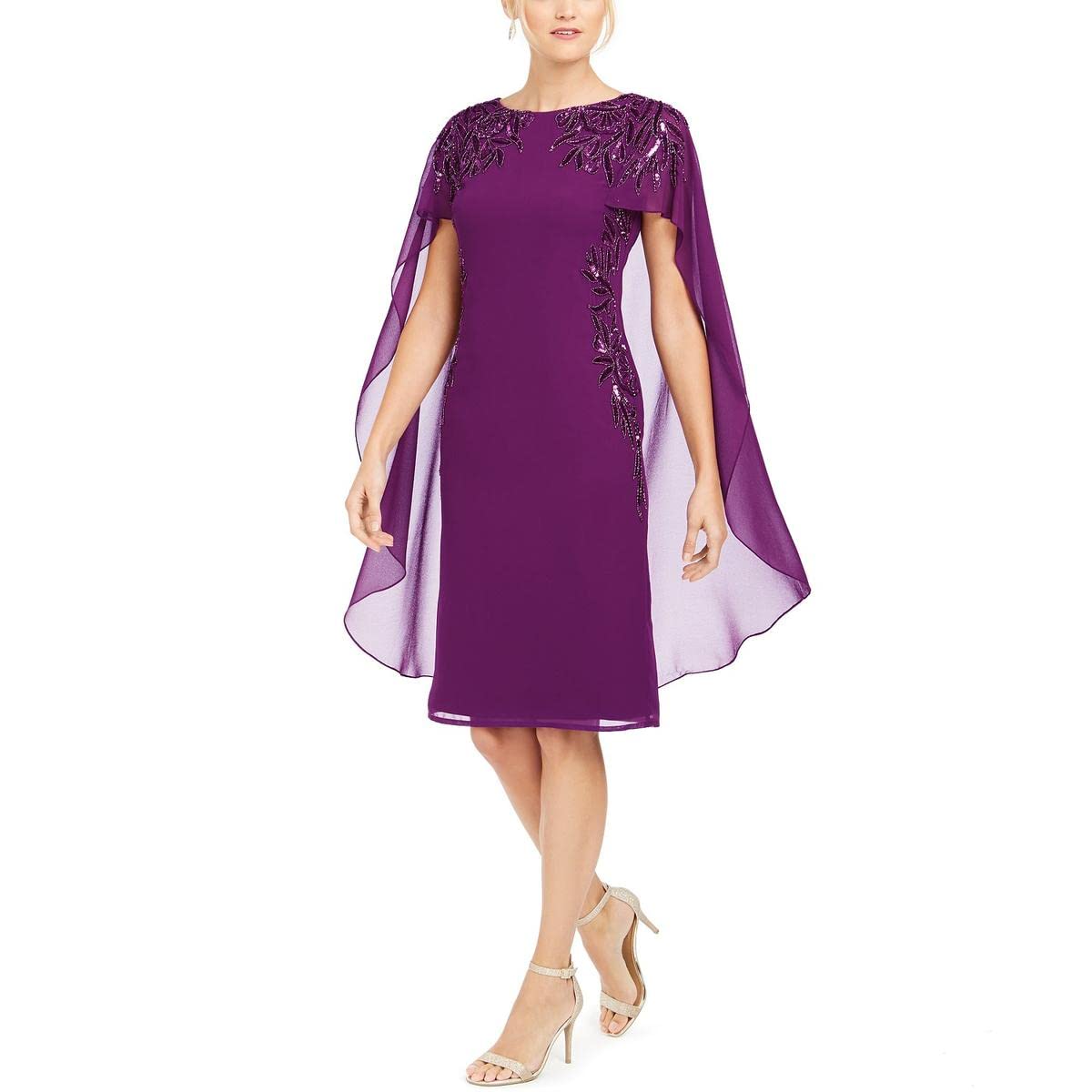 Adrianna Papell Women's Classic Elegant Evening Dress for Special Occasions - Perfect for Weddings, Prom, and Formal Events