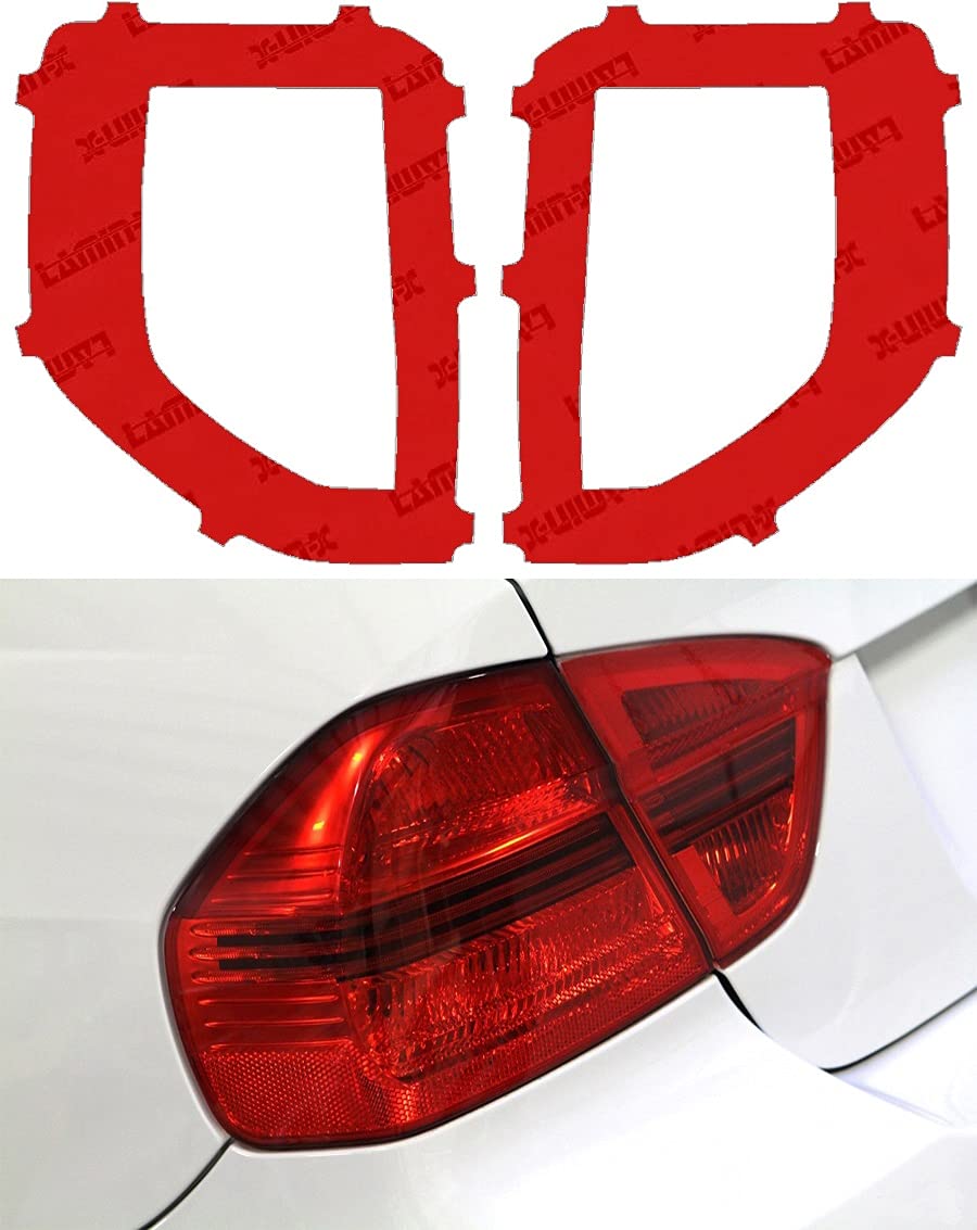 Lamin-X Custom Fit Red Outer Ring Tail Light Covers for Ford Bronco Sport (2021-2023) - Durable Protective Film for Enhanced Style & Night Visibility - Perfect for Off-Roading & Car Customization
