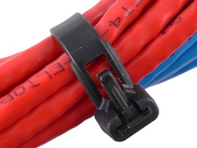 5 Inch Black Standard Releasable Cable Ties - 100 Pack - Heavy Duty Nylon Wire Organizers for Home, Office & Industrial Use