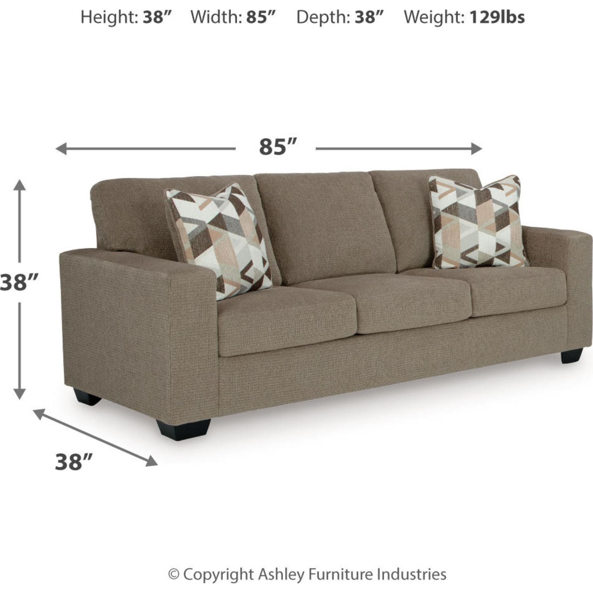 Bristaview Exclusive Modern Sofa - Comfortable & Stylish Living Room Furniture for Home Decor | Perfect for Lounging, Entertaining & Relaxing
