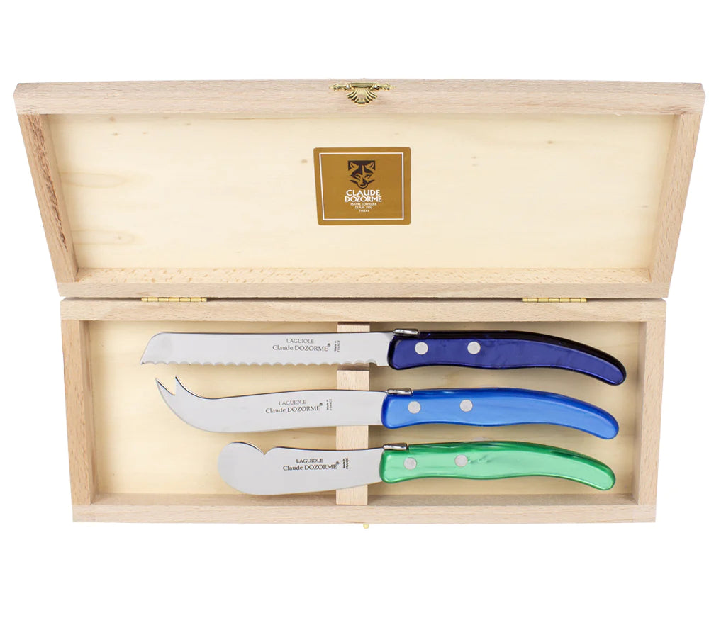 Premium Claude Dozorme 3-Piece Breakfast Set - Stainless Steel Knife, Fork & Spoon - Perfect for Home, Restaurant & Travel Dining Accessories