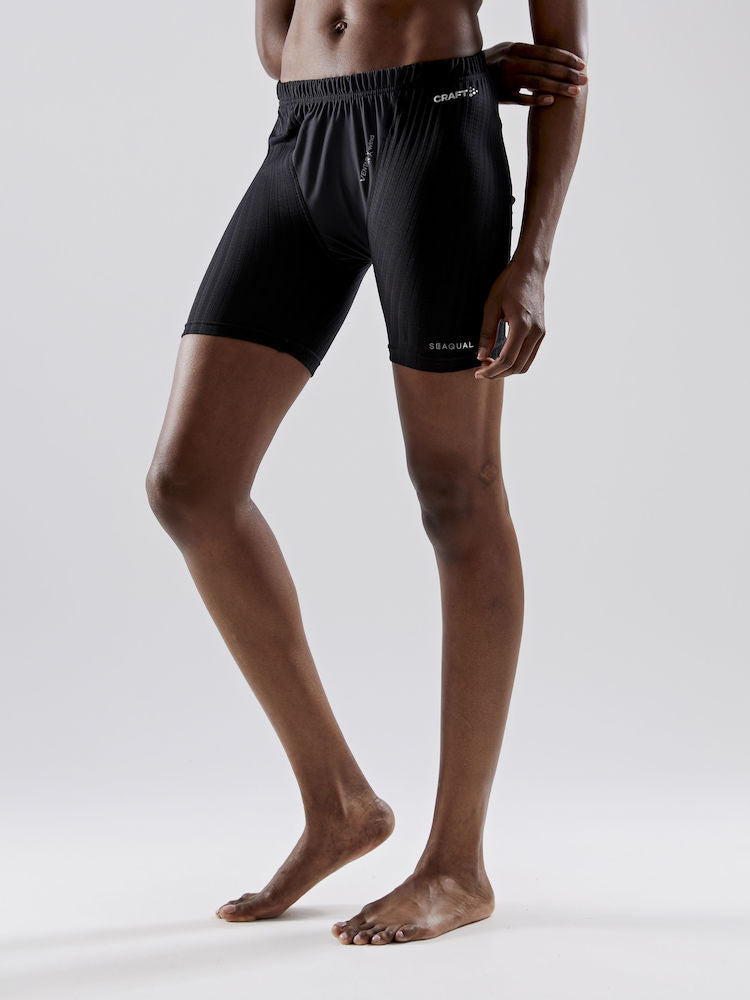 Women's Active Extreme X Wind Boxer Briefs - Black/Granite - High-Performance Workout Underwear for Running, Gym & Outdoor Sports