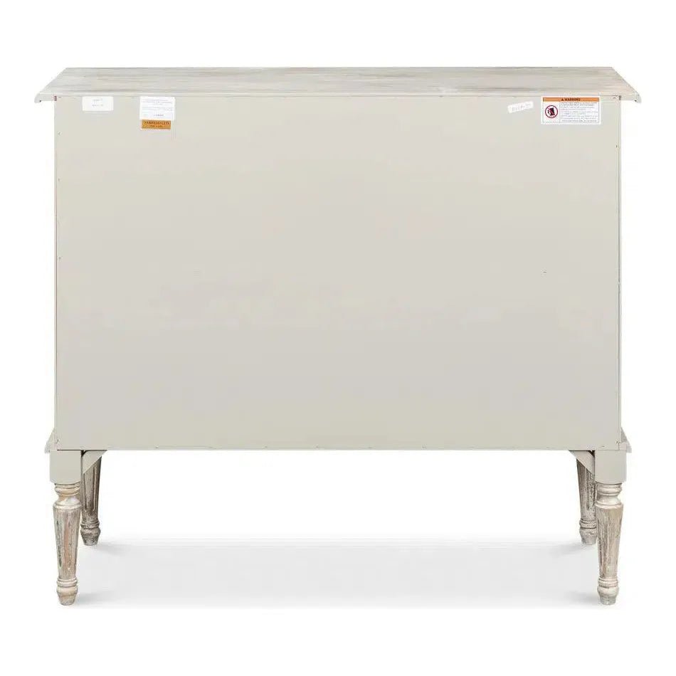 2 Door Grey Oak Sideboard - Modern Buffet Cabinet for Dining Room, Hallway & Living Room Storage