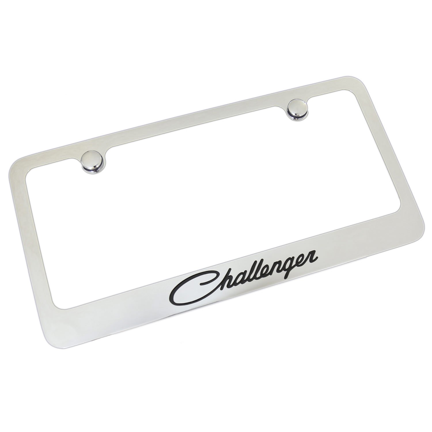 Vintage Dodge Challenger Chrome Metal License Plate Frame - Classic Car Accessory for Dodge Enthusiasts - Perfect for Car Shows, Gifts & Automotive Decor