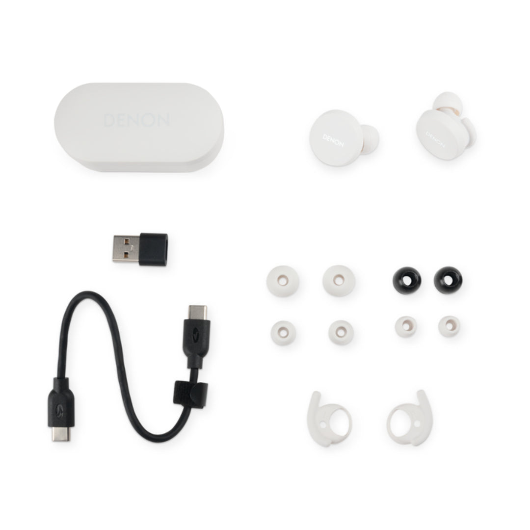 Denon PerL True Wireless Earbuds - Hi-Res Audio, ANC, 30H Battery - Premium Wireless Earbuds for Music, Workouts & Travel