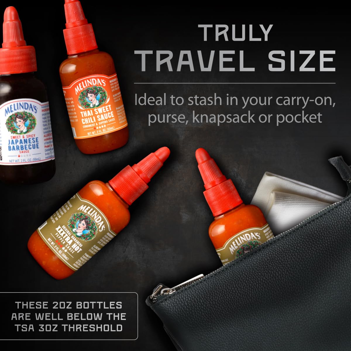 Melinda’s Mini Hot Sauce Variety Pack - 30 Pack (2 Oz Each) - Gourmet Hot Sauce Gift Set with Travel-Sized Bottles - 15 Flavor Options - Perfect for Gifts, Parties, Camping & Spicy Food Lovers