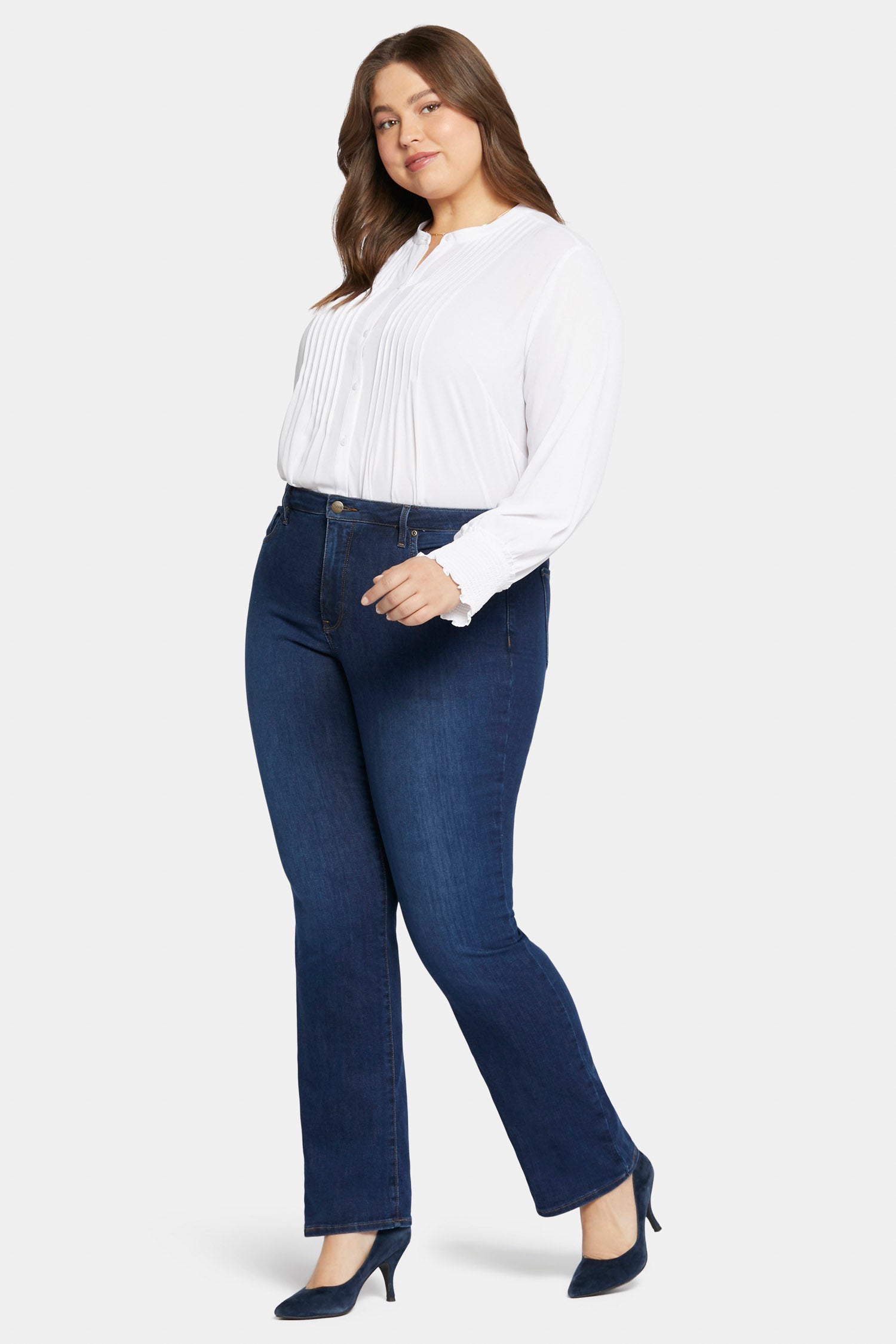 Barbara Women's Plus Size Bootcut Jeans - Stretch Denim Pants with Comfort Fit for Casual Wear & Everyday Outfits