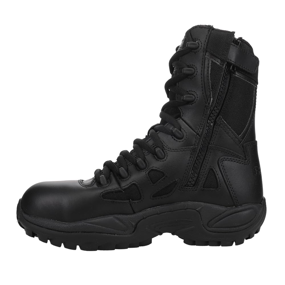 Reebok Women's Rapid Response RB Composite Toe Slip Resistant Work Boots - Lightweight Safety Shoes for Construction, Warehouse & Outdoor Work