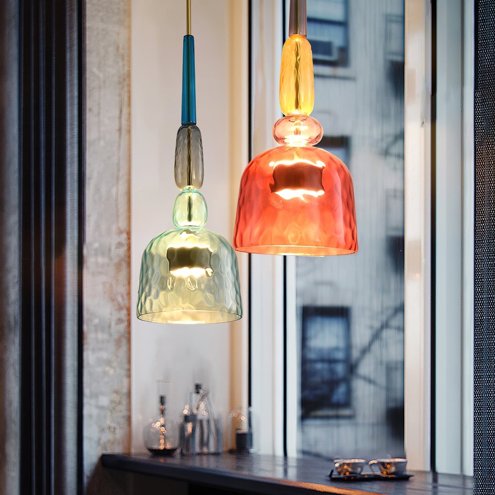 Cambell Pendant Light - Modern Hanging Ceiling Light Fixture for Kitchen Island, Dining Room & Bedroom | Dimmable LED Chandelier with Adjustable Height
