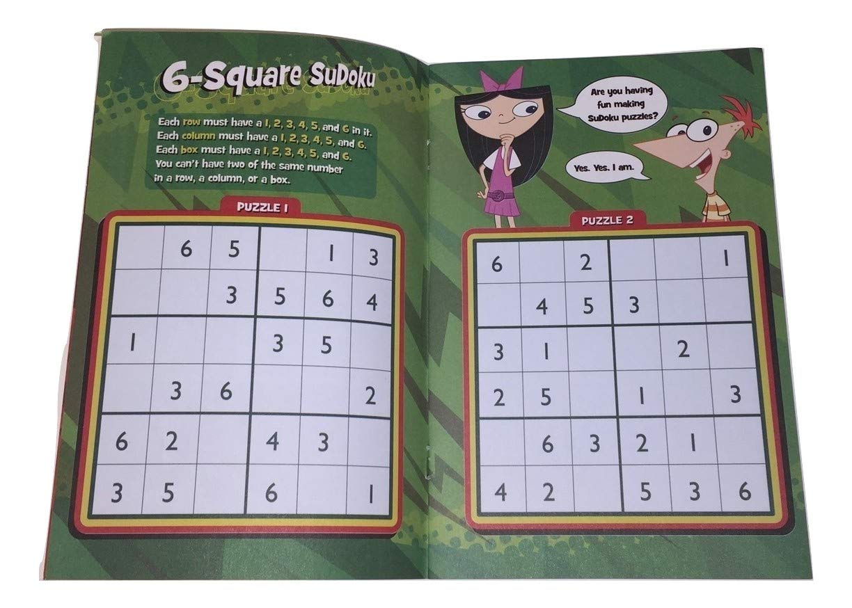 Phineas and Ferb Sudoku Fun Book Volume 2 - Kids Puzzle Activity Book with 100+ Challenges | Perfect for Travel, Road Trips & Family Game Night