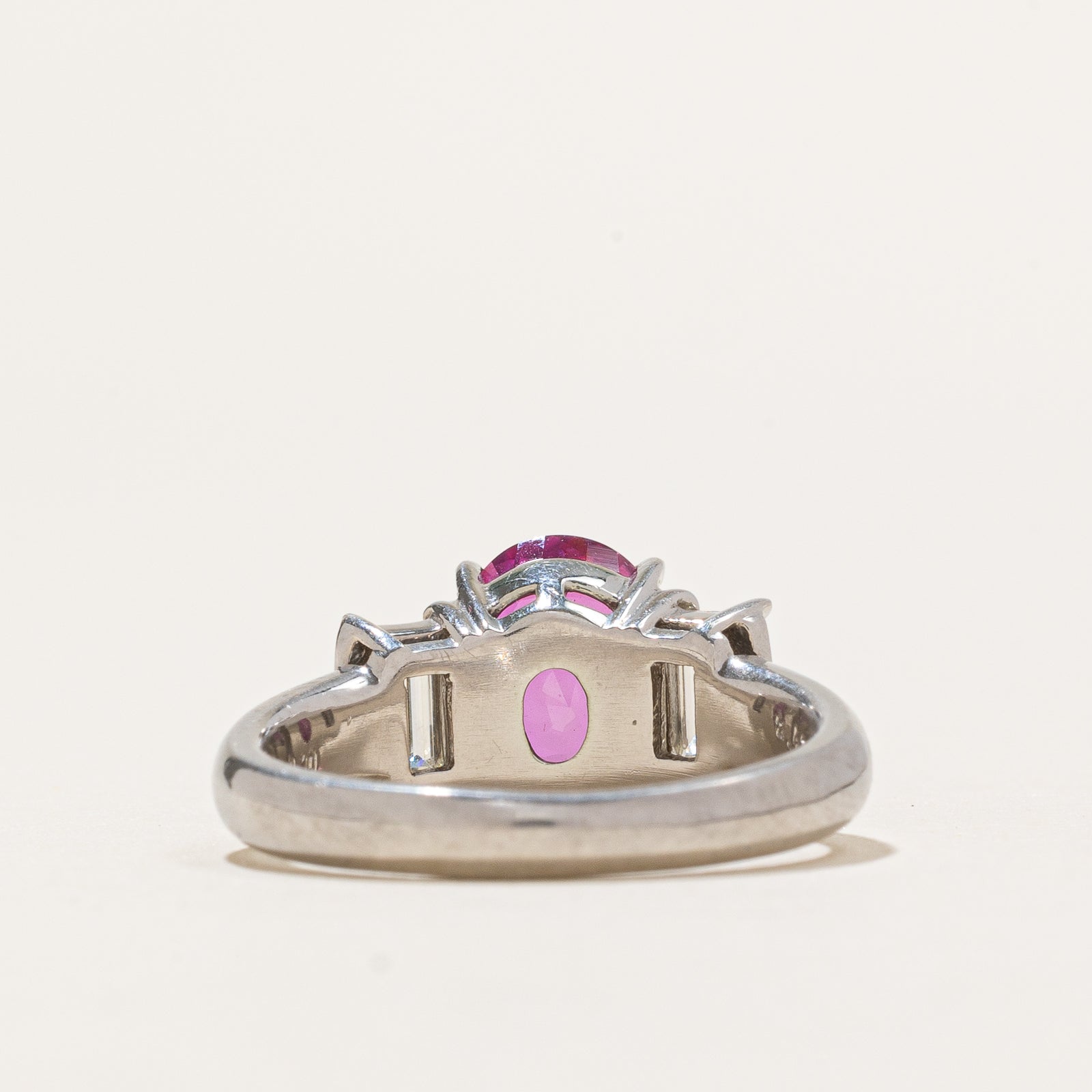 Natural Unheated Burmese Pink Sapphire & Diamond Ring - 2.42ct Pink Sapphire & 0.63ctw Diamonds - Size 6.25 - Elegant Engagement, Anniversary & Special Occasion Jewelry Gift
