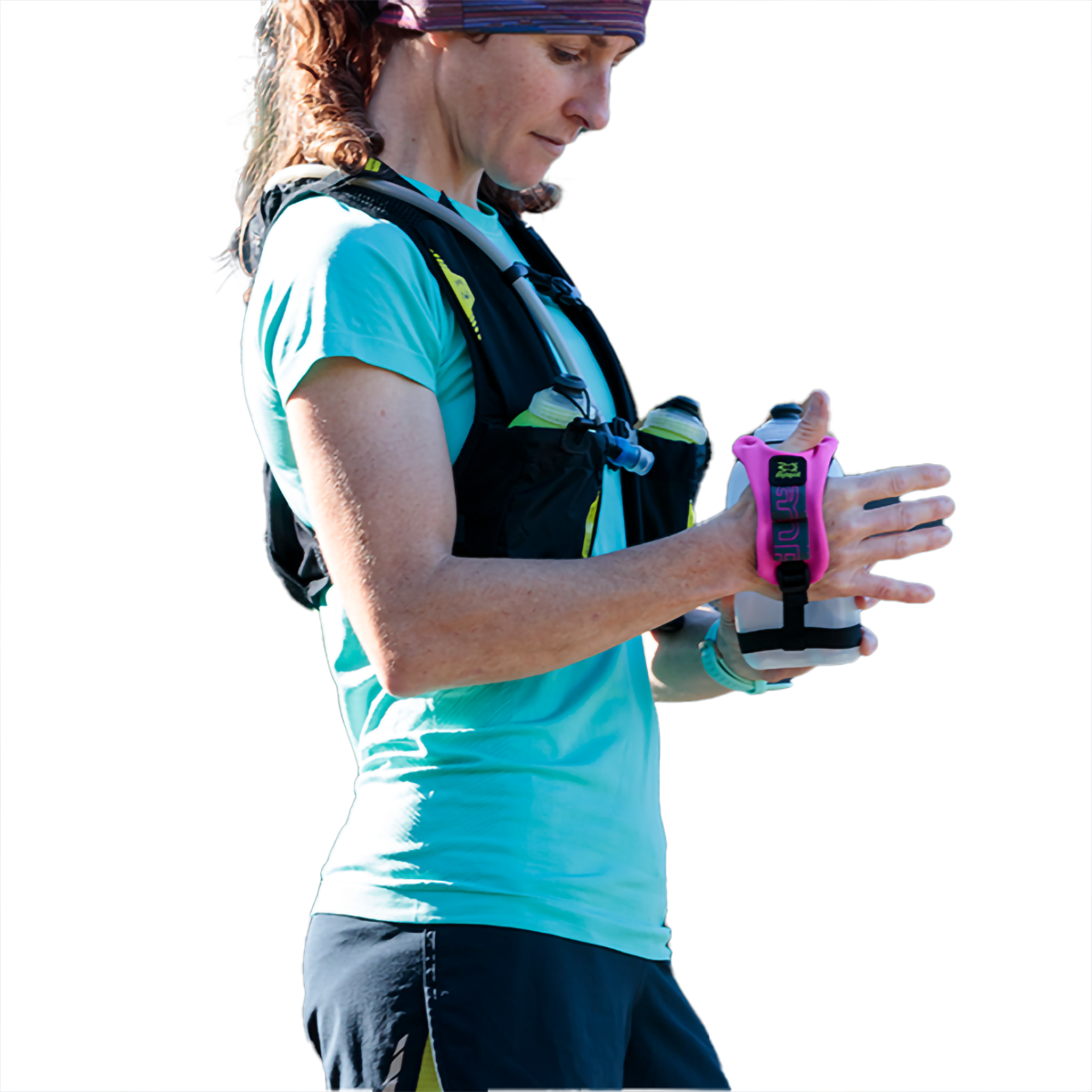 16 oz Hydraform Ergo Minimalist Handheld Water Bottle - Lightweight & Leakproof for Gym, Hiking, Travel & Everyday Use