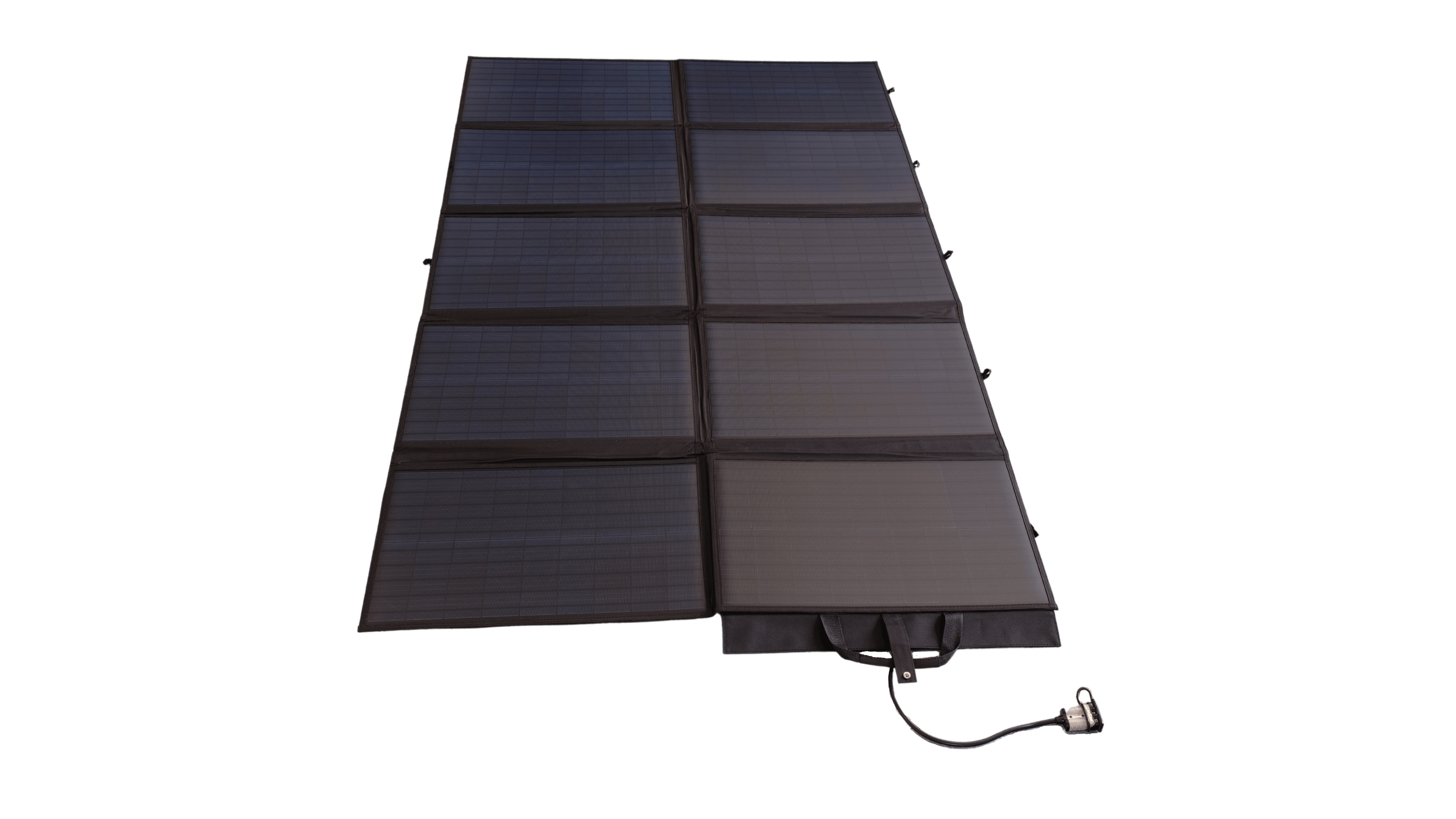 Baintech 350W Foldable Solar Blanket with PWM Controller - Portable Solar Panel for Camping, RV & Off-Grid Power (Includes Free 5M Anderson Cable) - Black