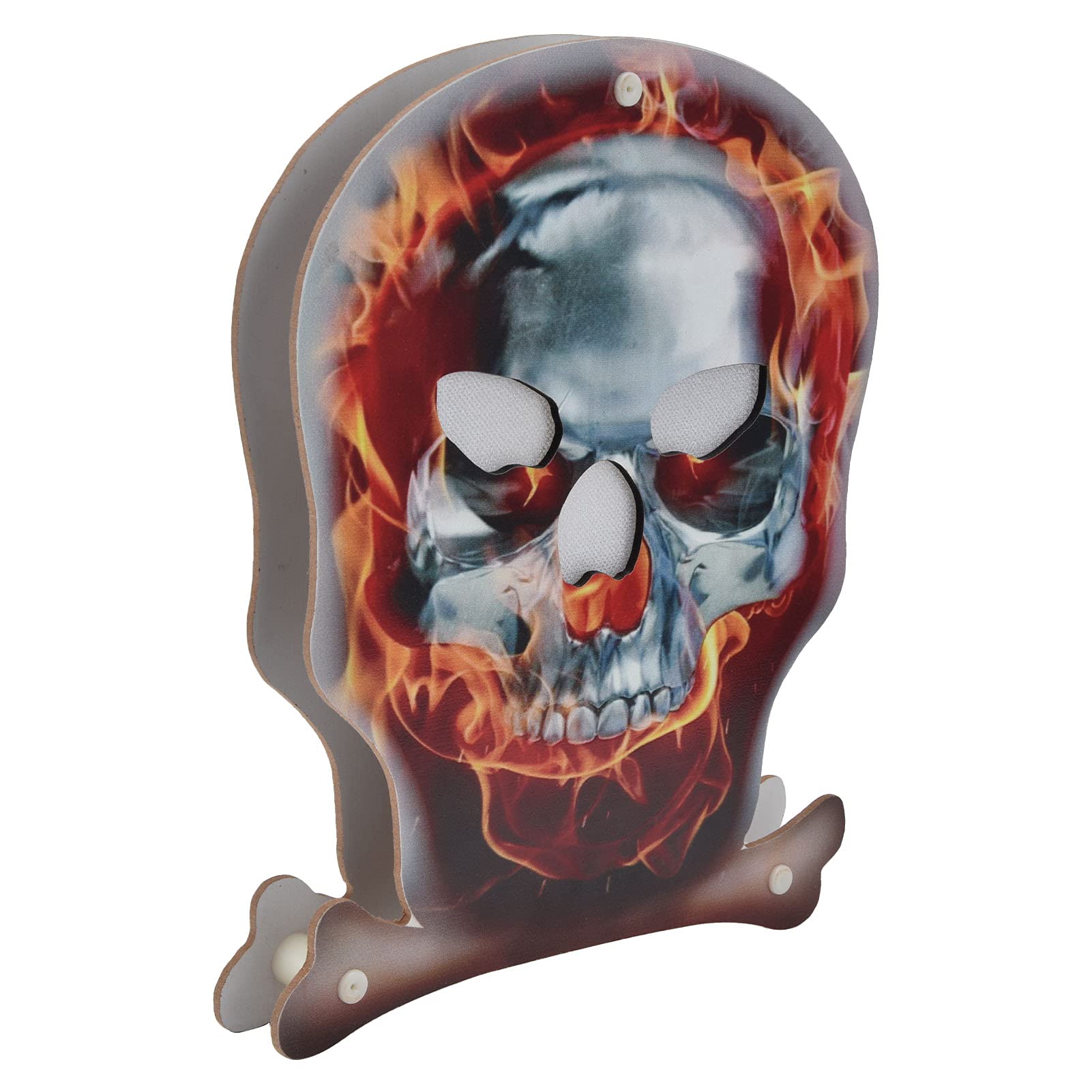 YYOYY Halloween Skull Table Lamp - Battery Operated Horror LED Skull Night Light, Creative Holiday & Home Decor Desk Lamp, Mini Portable Energy-Saving Halloween Decor for Party, Bedroom, or Office