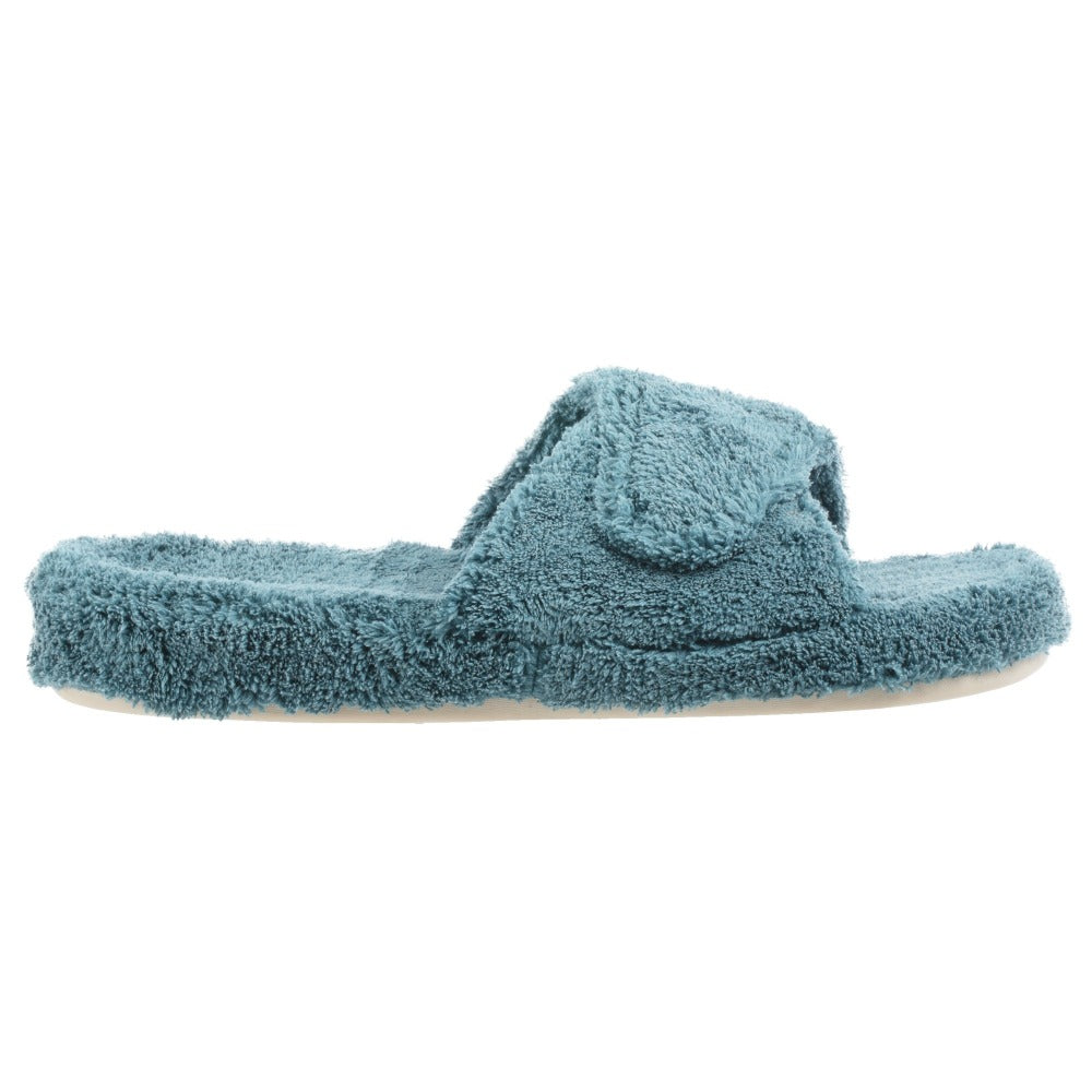 Women's Adjustable Spa Slide Slippers with Cloud Contour® Cushioning - Soft House Slippers for Relaxation, Lounging & Post-Spa Comfort