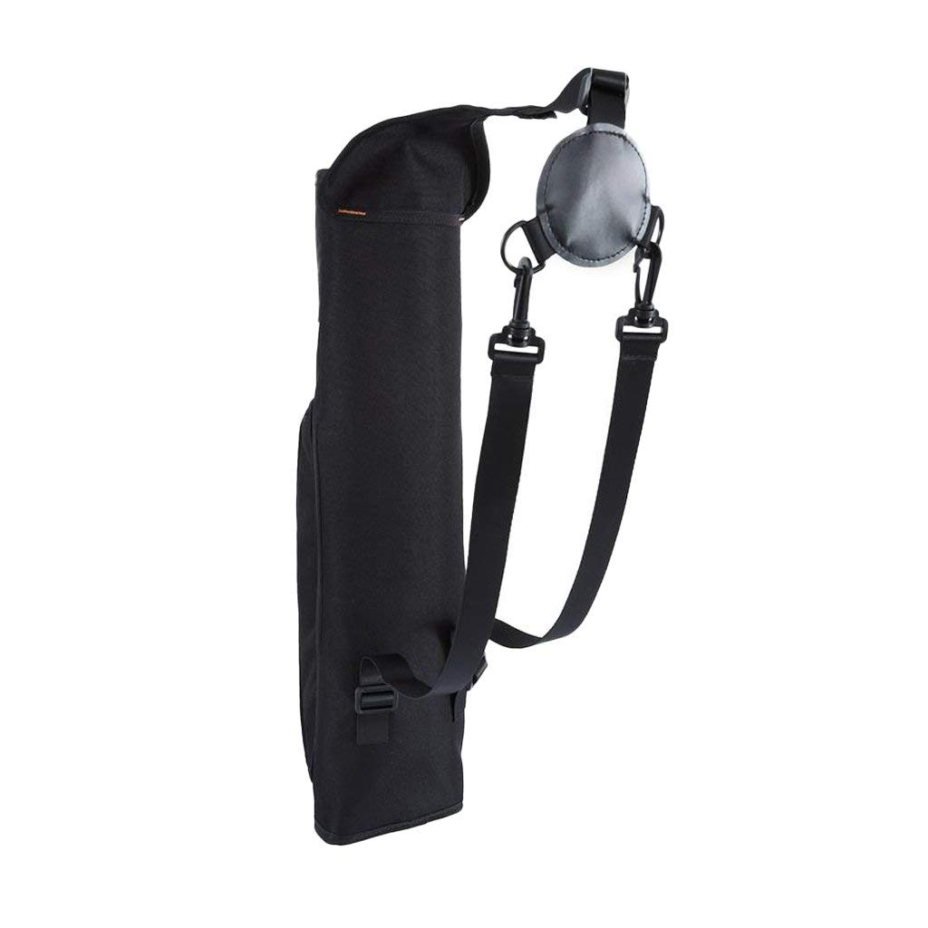 54 x 17cm Waterproof Ultralight Hunting Quiver - Black Archery Arrow Holder Bag with Zipper Pocket for Bow Hunting, Target Practice & Outdoor Training - Shoulder Strap & Backpack Design