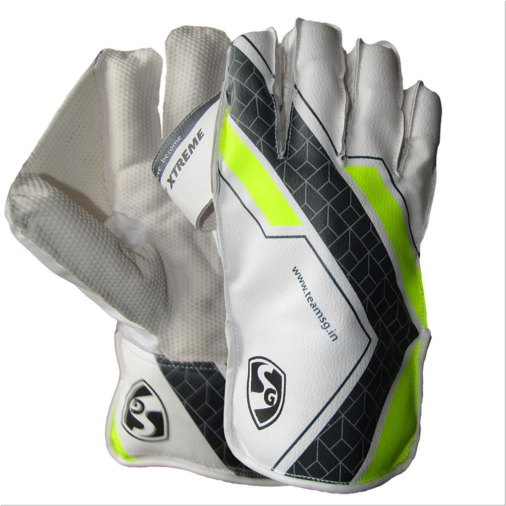 SG RSD Xtreme Cricket Wicket Keeping Gloves - Professional Grade Leather Gloves for Wicket Keepers - Perfect for Cricket Matches, Training & Practice Sessions