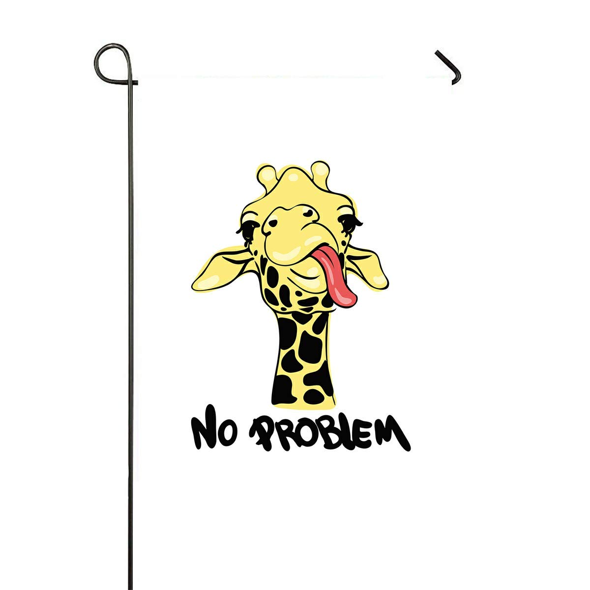 ECZJNT Giraffe No Problem Garden Flag - 28x40 Inch Outdoor Decorative Flag for Home, Yard, Party & Seasonal Decor | Perfect for Patio, Lawn, Garden & Front Porch Decorations