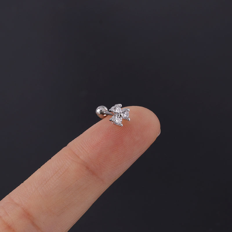 20G Cartilage Tiny Stud Barbell Earrings - Surgical Steel Body Jewelry for Helix, Tragus, Conch Piercings | Perfect for Everyday Wear and Special Occasions