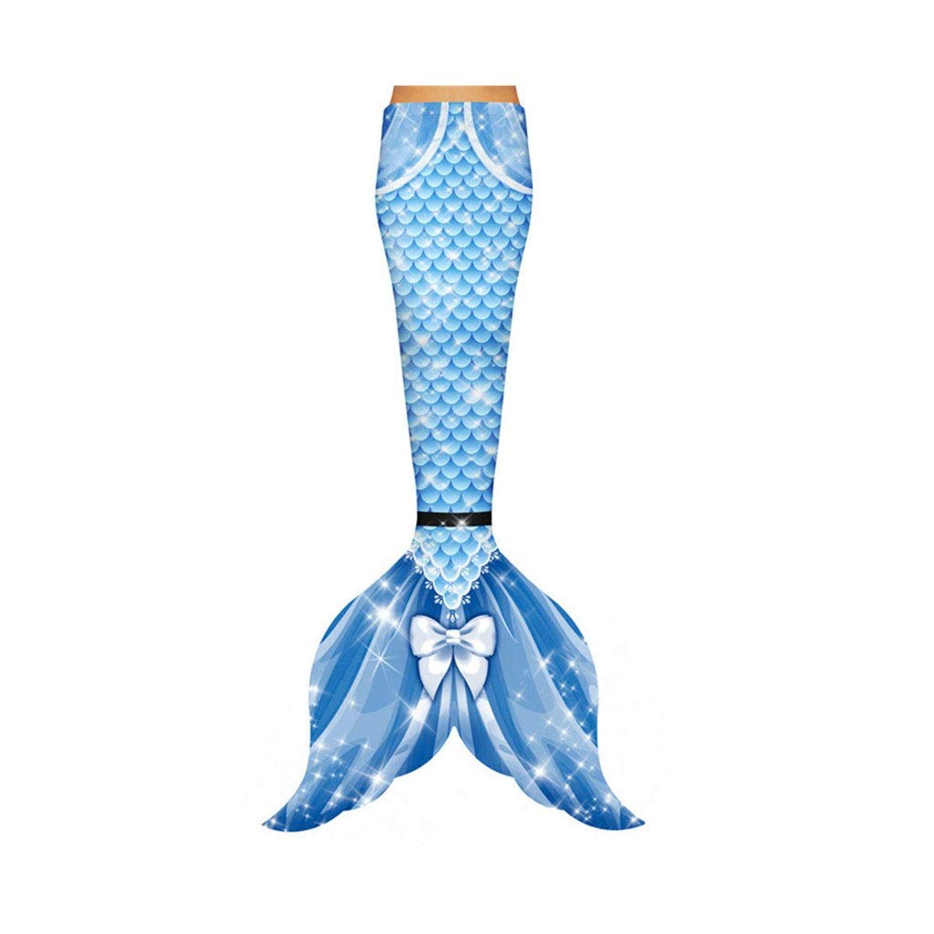 Mermaid Tail Swim Fin for Kids & Adults - Monofin Swimsuit with Adjustable Fit for Swimming, Cosplay & Underwater Photography - Princess Mermaid Costume (Style 4, Custom Size)