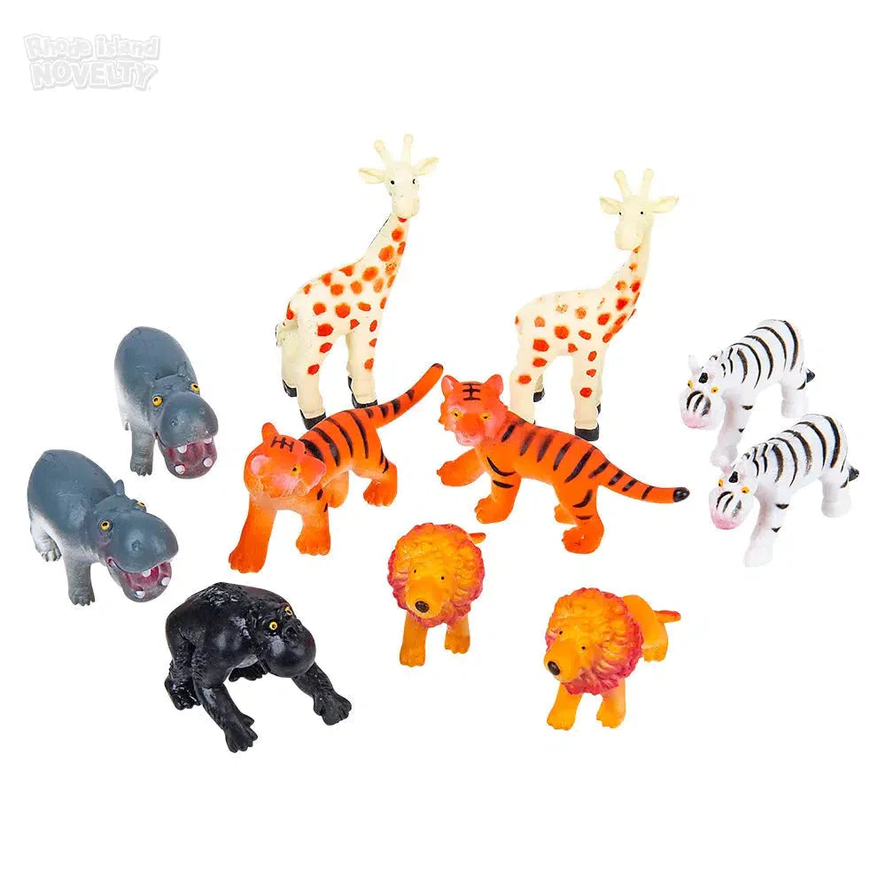 12-Piece Safari Animal Mesh Bag Play Set for Kids - Perfect for Outdoor Adventures, Birthday Gifts & Pretend Play
