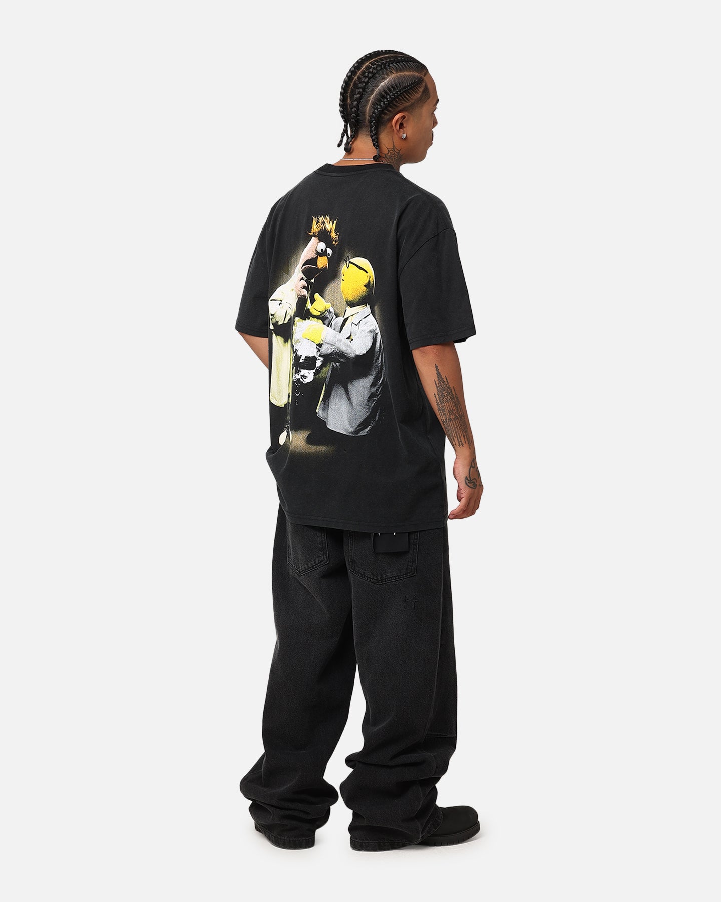 Vintage Disney The Muppets Beaker Graphic T-Shirt - Black Cotton Heavyweight Tee for Men & Women - Perfect for Casual Wear, Cosplay, and Disney Fan Gifts
