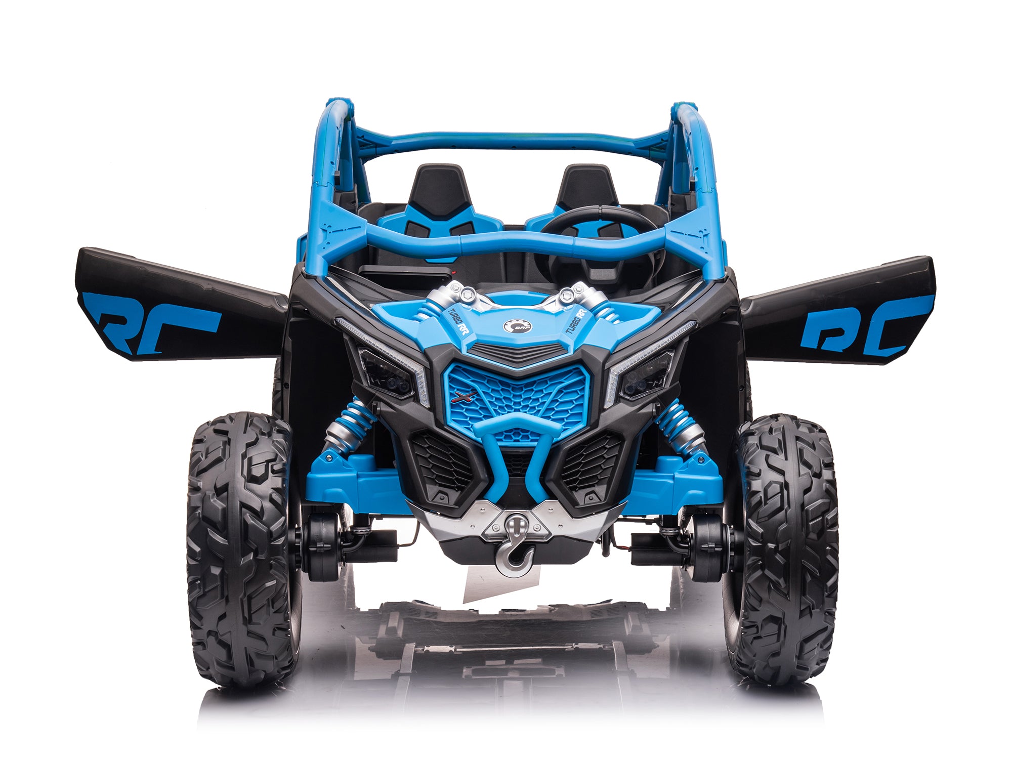24V Can Am Maverick X3 Kids Ride-On Buggy - Electric Toy Car for Boys & Girls, Blue - Perfect for Outdoor Play, Backyard Adventures & Birthday Gifts