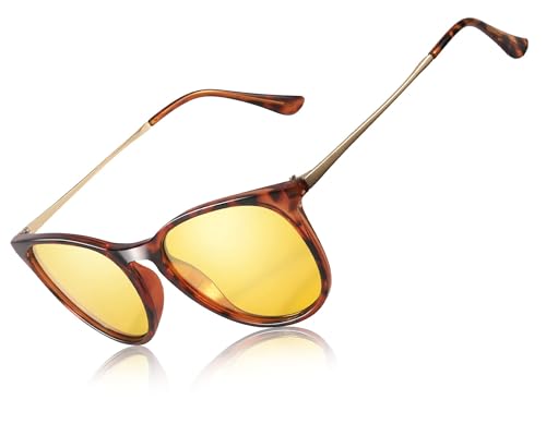 C05 Tortoiseshell Night Driving Yellow Glasses