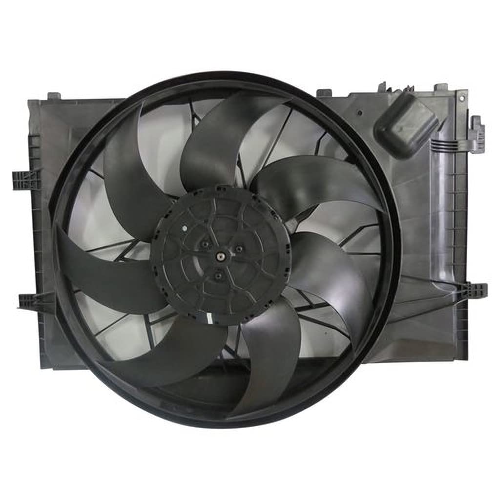 Mercedes-Benz C55 AMG C32 AMG CL55 AMG CL65 AMG Radiator & AC Condenser Fan Assembly 2001-2007 with Brushless Motor & Fan Control Module - Replacement for MB3000102 203500029328 - Perfect for Cooling System Repair & Performance Upgrades
