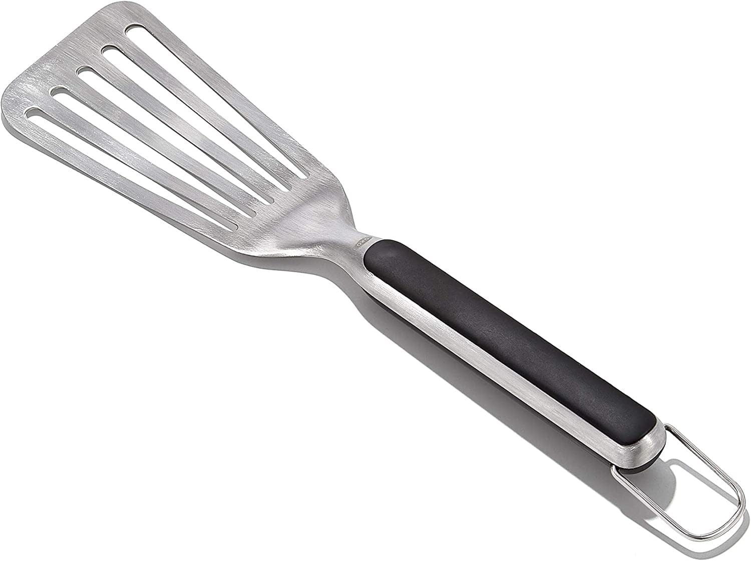 OXO Grilling Precision Turner - Stainless Steel BBQ Spatula for Burgers, Fish & Pancakes - Perfect for Outdoor Cooking, Backyard BBQs & Camping