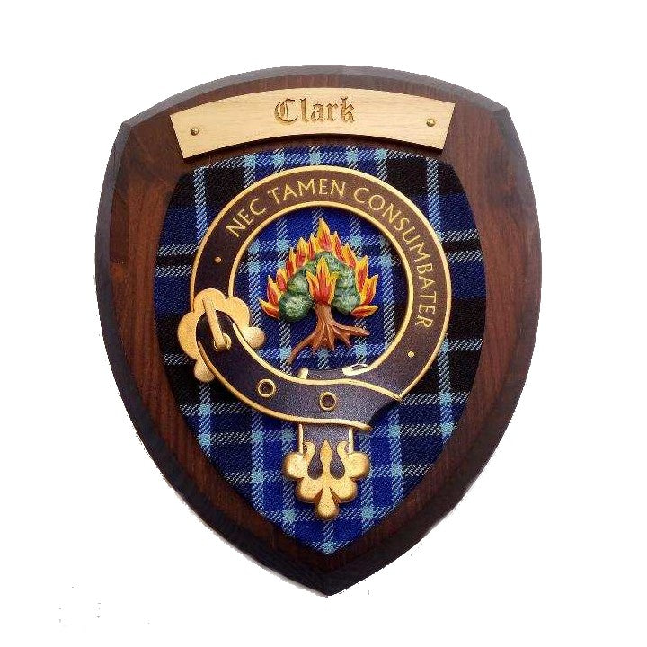 Handmade Clan Crest Wall Plaque - Scottish Heritage Decor | Small Wooden Wall Art for Home, Office & Gifts | Perfect for Living Room, Bedroom or Celtic-Themed Decor