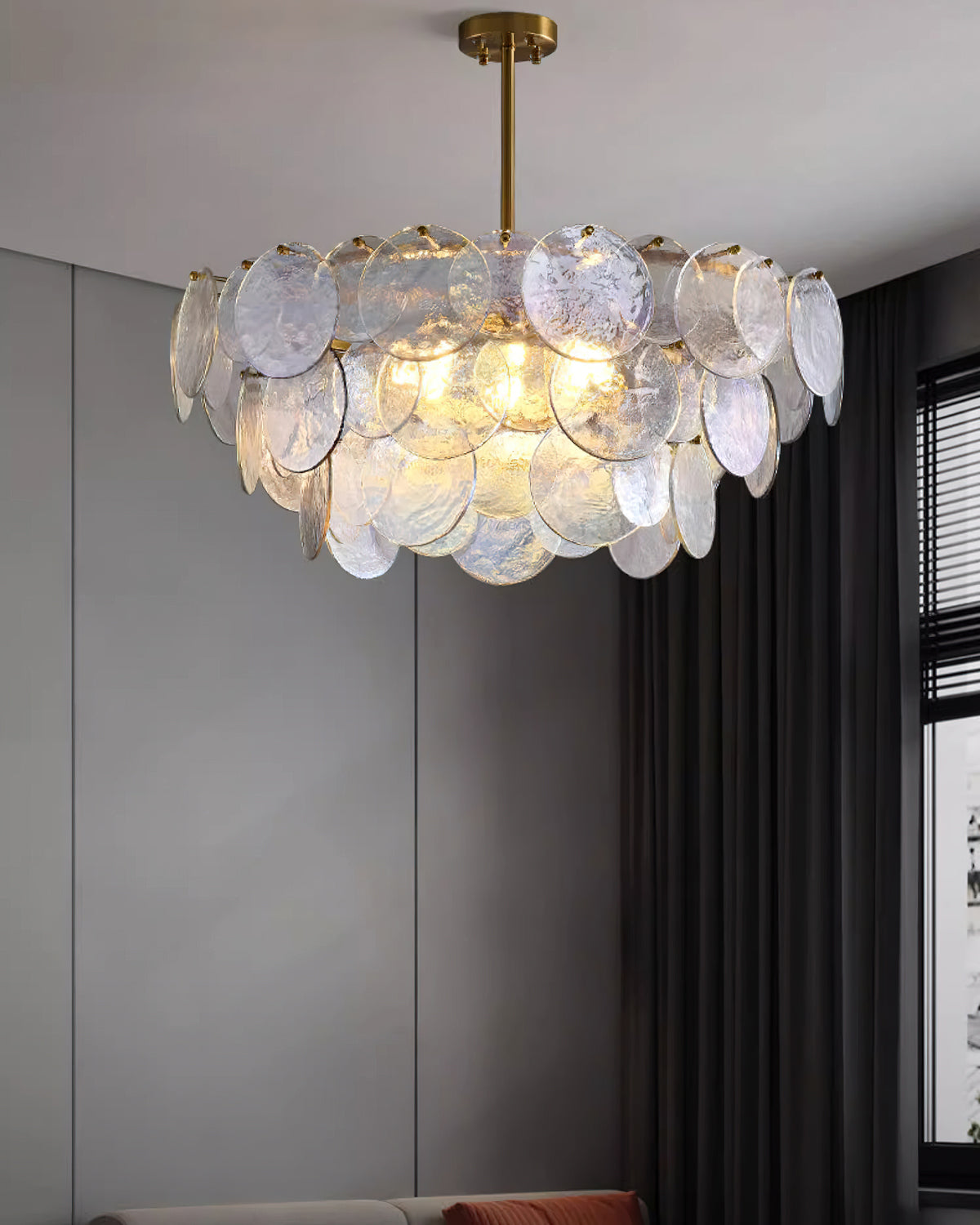 Elegant Ariel Crystal Chandelier - Modern Ceiling Light Fixture for Dining Room, Living Room & Bedroom Decor