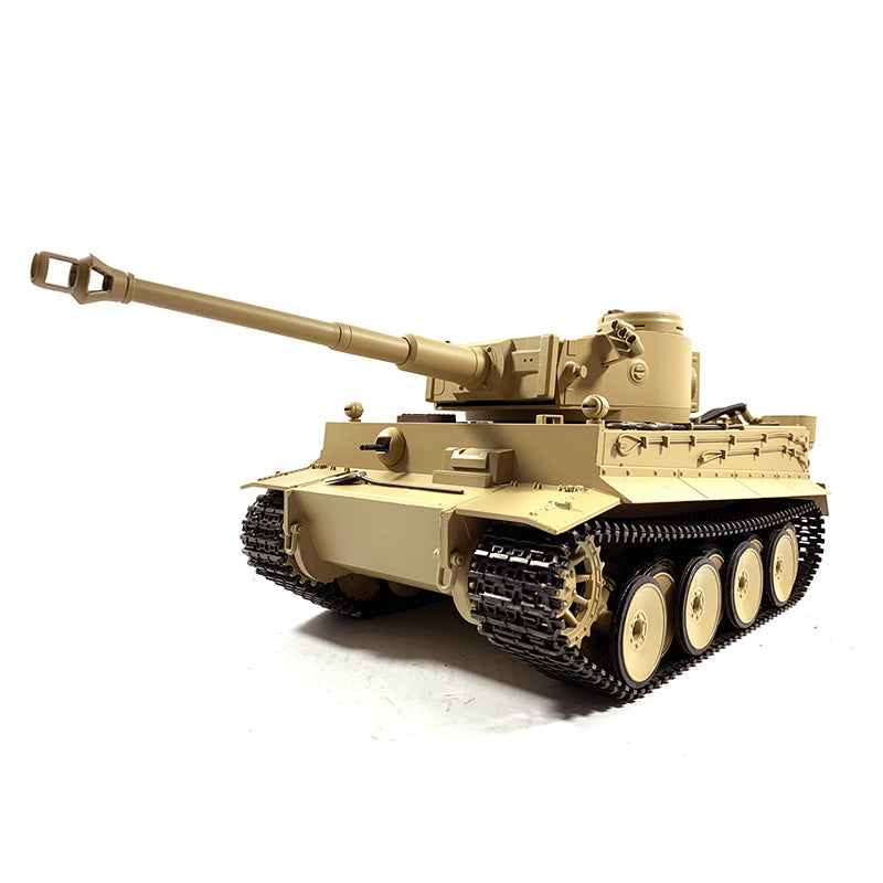 1/16 Scale German Tiger I Metal BB Shooting RC Tank Kit - 1220 Model with Driving Idler Wheels, Shooting Unit & Barrel Tracks | Realistic Military Vehicle for Collectors & Battle Simulation