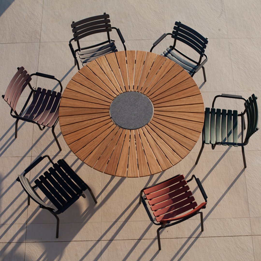 Premium Round Outdoor Patio Table - Durable Weather-Resistant Garden Dining Set for Backyard, Deck, Poolside & BBQ Gatherings