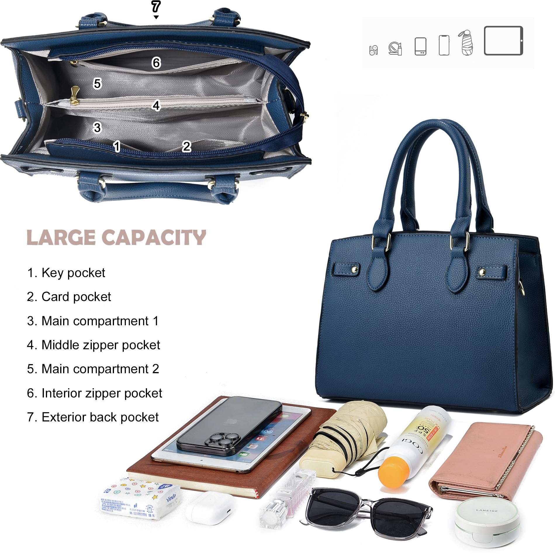 Stylish Women's Purses & Handbags - Fashionable Satchel, Top Handle & Shoulder Tote Bags for Everyday Use, Work & Special Occasions