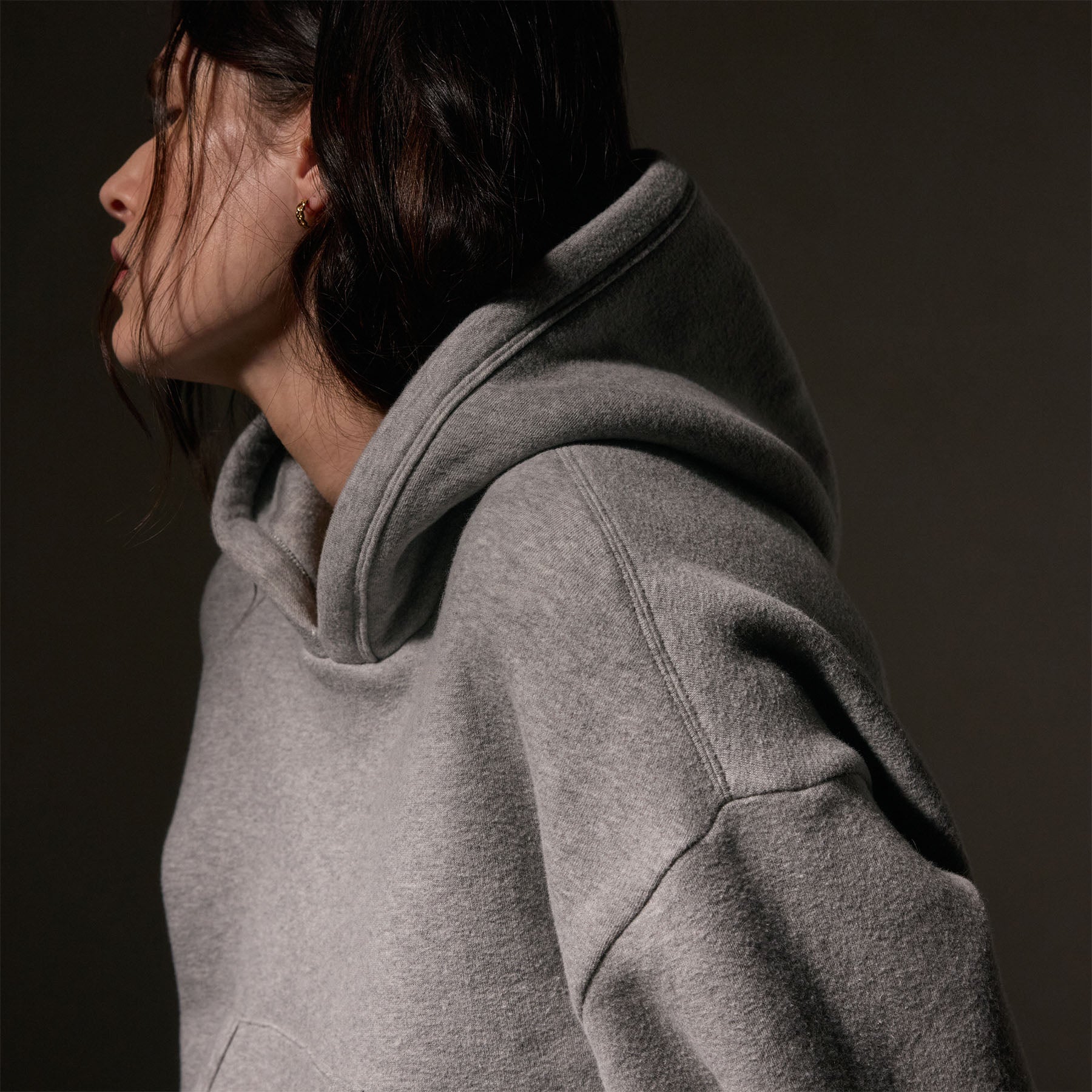 Cozy Hooded Sweatshirt for Women - Soft Heather Grey Pullover Hoodie | Perfect for Casual Wear, Lounge & Outdoor Activities