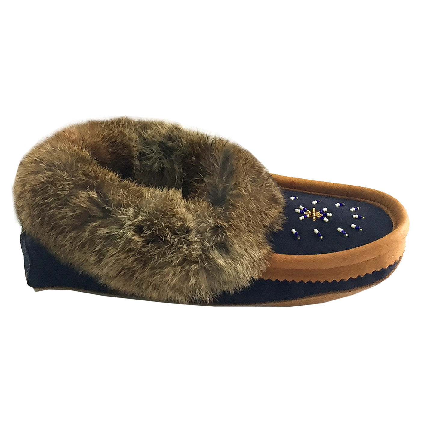 Women's Cozy Fleece Lined Rabbit Fur Suede Moccasin Slippers - Warm Winter House Shoes for Indoor Comfort & Casual Outdoor Wear