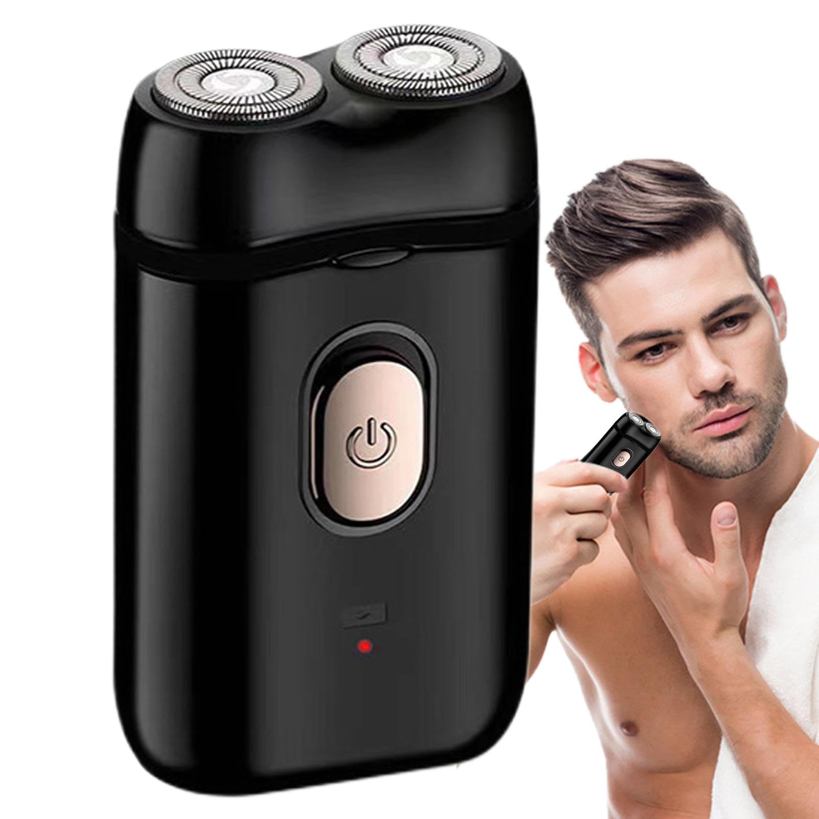 Premium Rechargeable Electric Shaver for Men - Professional Cordless Beard Trimmer with Travel Case - Perfect for Home, Office & Travel Grooming