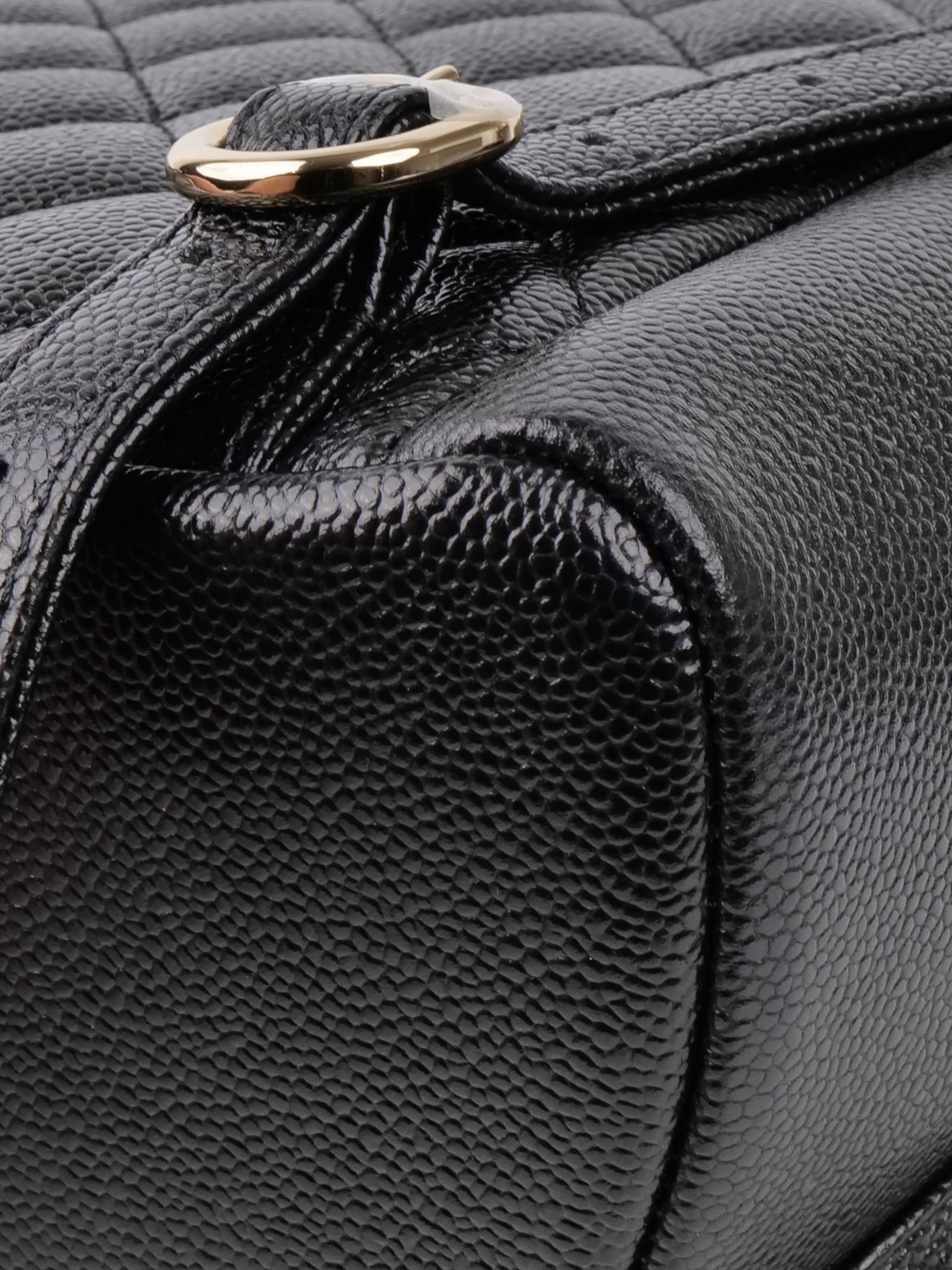 Chanel Black Caviar Leather Backpack for Women | Luxury Designer Handbag for Travel, Work & Everyday Use