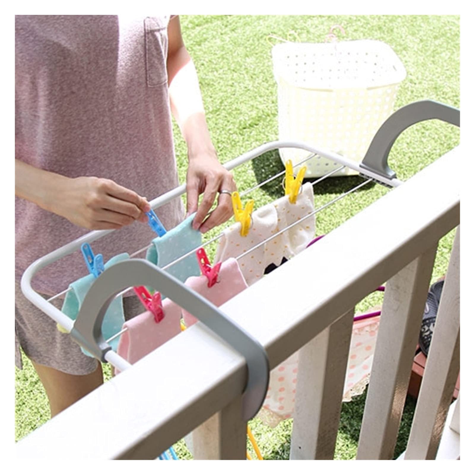 XUE JUAN 1983 Foldable Laundry Drying Rack - Collapsible Clothes Hanger for Underwear, Socks, Towels & Pants - Space Saving Storage Solution for Small Apartments, Dorms & Travel Use