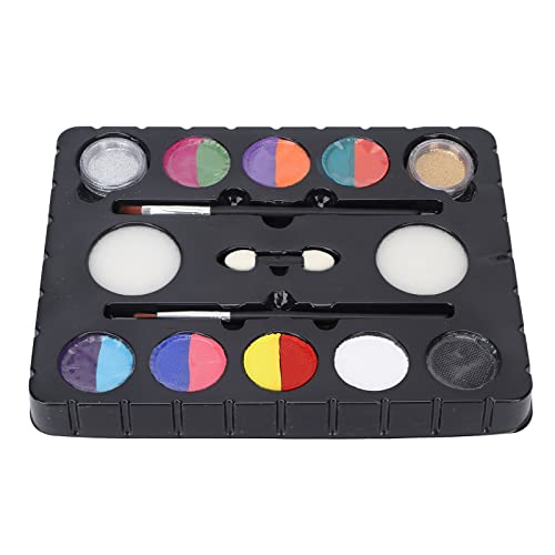 Face & Body Paint Set with Glitter Powder - Easy to Apply, Gentle Formula for Christmas, Halloween & Party Makeup | Perfect for Costume Parties, Festivals & Kids Face Painting