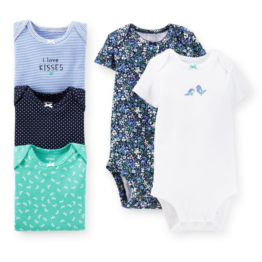 Carters Baby Boys 5-Pack Bodysuits (Newborn-24 Months) - Seriously Handsome Outfit for 9-Month-Old Infants | Soft Cotton Onesies for Daily Wear, Playtime & Photo Shoots