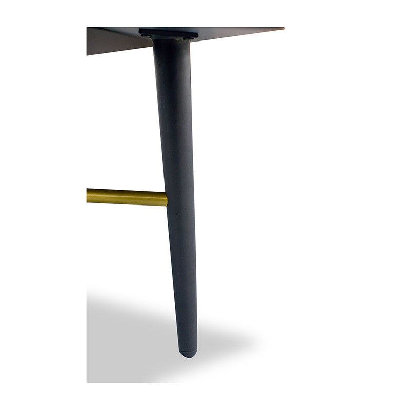 OMARI 160cm Sideboard Buffet Cabinet - Modern Black Ash Wood Storage for Dining Room, Living Room & Entryway