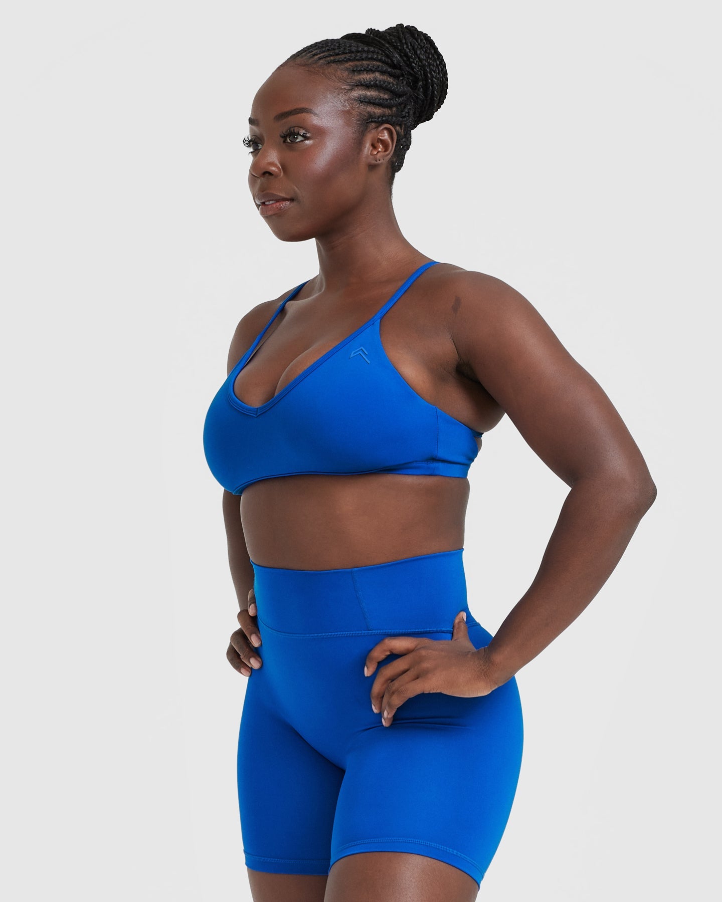 Timeless Strappy Bralette in Cobalt Blue - Comfortable Wireless Lingerie for Everyday Wear | Perfect for Yoga, Lounge & Layering Under Clothes