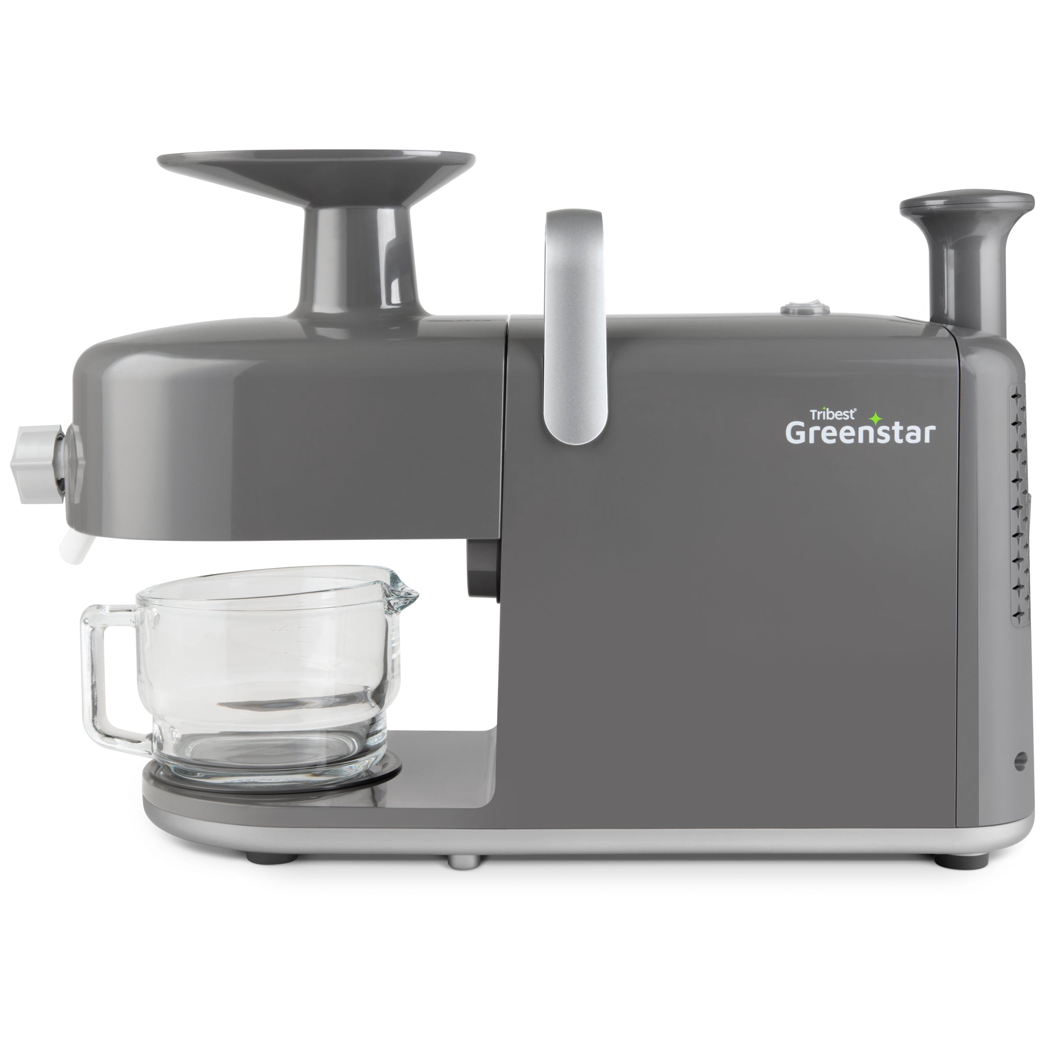 Greenstar® 5 Stainless Steel Twin Gear Masticating Juicer - Cold Press Slow Juicer for Fruits, Vegetables & Leafy Greens - Perfect for Healthy Juicing at Home, Gym or Office