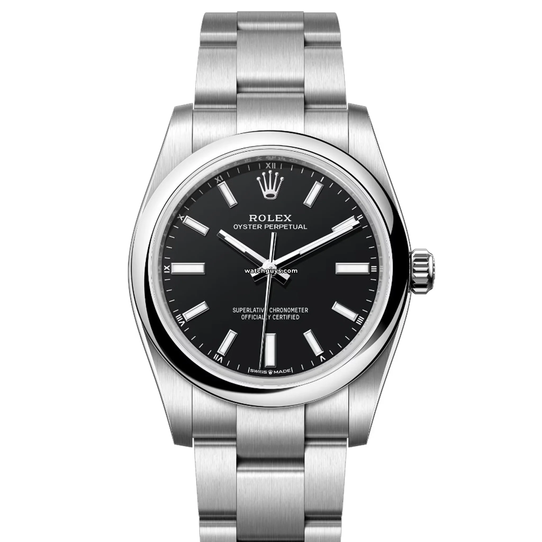 Rolex Oyster Perpetual 124200 Men's Watch - 36mm Stainless Steel Case, Flat Black Dial, Automatic Movement - Perfect for Business, Formal Events & Luxury Collectors